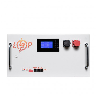 Акумулятор LP LiFePO4 51,2V - 230 Ah (11776Wh) (BMS SP 200A/100A) RM RS485/CAN LCD WH