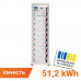 Акумулятор LP LiFePO4 Battery HVM 512V 100Ah (51200 Wh) BMS 125А AB Lrack white