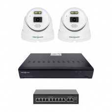 Комплект відеоспостереження на 2 камери GV-IP-K-W101/2 5MP (Ultra AI)
