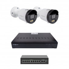 ¶Комплект відеоспостереження на 2 камери GV-IP-K-W102/2 4MP (Ultra AI)