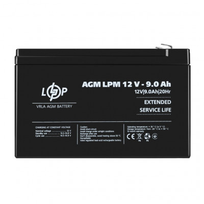 Акумулятор AGM LPM 12V - 9 Ah