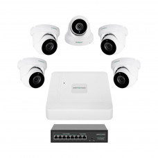Комплект відеоспостереження на 5 камер GV-IP-K-W82/05 5MP