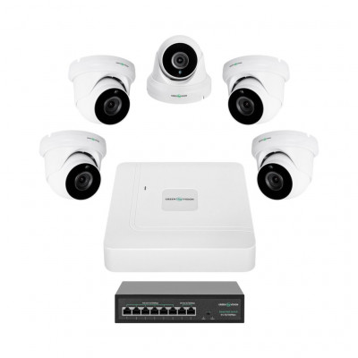 Комплект відеоспостереження на 5 камер GV-IP-K-W82/05 5MP