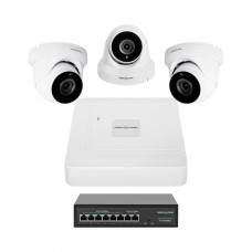Комплект відеоспостереження на 3 камери GV-IP-K-W81/03 5MP
