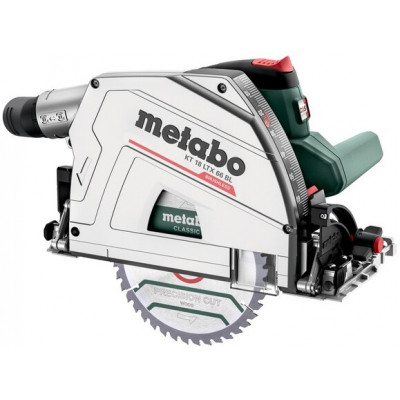 Акумуляторна погружная дискова пилка Metabo KT 18 LTX 66 BL LiHD 2x8.0 Ah АКБ, metaBOX (601866810)