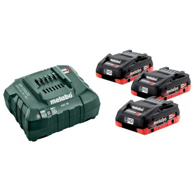 Набір акумуляторний Metabo 3 x LiHD 4.0 Ah ASC 55 (685132000)