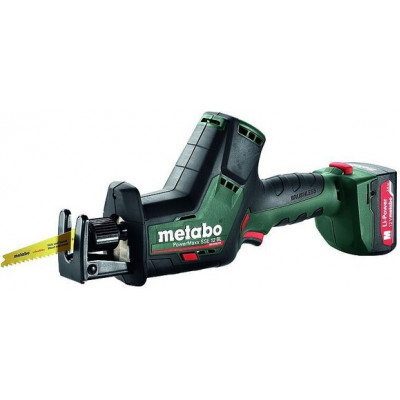 Акумуляторна шабельна пила Metabo PowerMaxx SSE 12 BL каркас в case (602322860) (без акумулятора і ЗП)