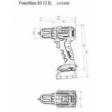 Акумуляторний шурупокрут Metabo PowerMaxx BS 12 BL LiHD 2x4.0 Ah (601038800)