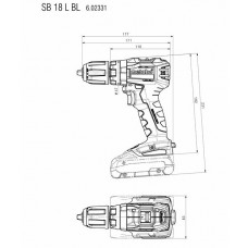 Акумуляторний ударний шурупокрут Metabo SB 18 L BL LiHD 2x4.0 (602331800)