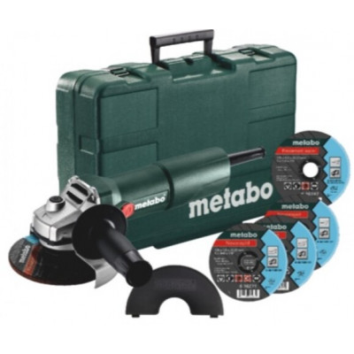 Кутова шліфувальна машина Metabo W 750-125 Set (603605680)