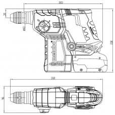 Акумуляторний перфоратор Metabo KH 18 LTX BL 24 (601713860) (без АКБ та ЗП)