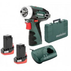 Дриль-шуруповерт акумуляторний Metabo PowerMaxx BS Basic (12 В, 2 А*год) (600984500)