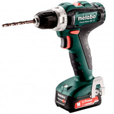 Акумуляторний дриль-шуруповерт Metabo PowerMaxx BS 12 SET (2х12 В, 2 А*год, 40 Н*м) (601036870)