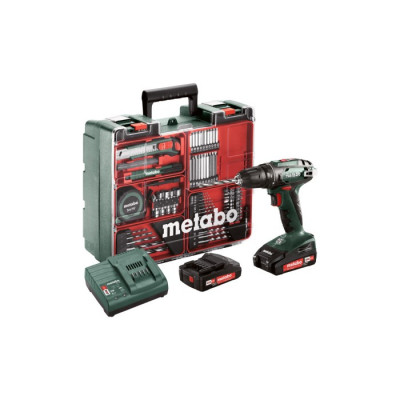 Дриль-шуруповерт Metabo BS 18 Set (18 В, 2х2 А*год, 48 Н*м) (602207880)