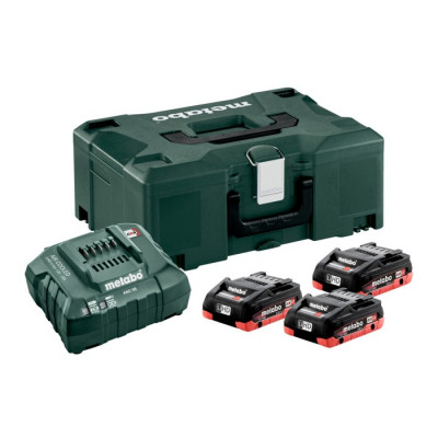 Набір акумуляторів та зарядка Metabo 685133000 + Metaloc II (18 В, 3х4 А*год, ASC 55)