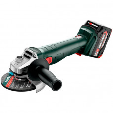 Акумуляторна кутова шліфмашина Metabo W 18 7-125, 2 акб 4 Ah, з/п ASC 55 в MetaBOX 165 L