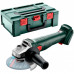 Акумуляторна кутова шліфмашина Metabo W 18 7-125, без акб в MetaBOX 165 L