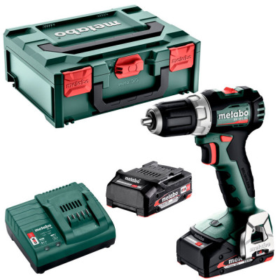 Акумуляторний дриль-шуруповерт Metabo BS 18 L BL, 2 акб LiPOWER 18 V 2 Ah, з/п SC 30 в MetaBOX 145