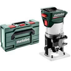 Акумуляторний кромочний фрезер Metabo FMV 18 LTX BL 8, без акб та з/п, в кейсі metaBOX 145 L