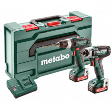 Набір акумуляторних інструментів Metabo Combo Set 2.7.2 12 V, 2 акб 12 В Li-Power 2.0 Ah, з/п, кейс