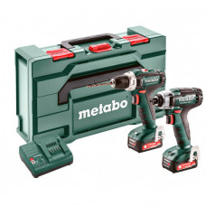 Набір акумуляторних інструментів Metabo Combo Set 2.7.1 12 V, 2 акб 18 В Li-Power 2.0 Ah, з/п, кейс