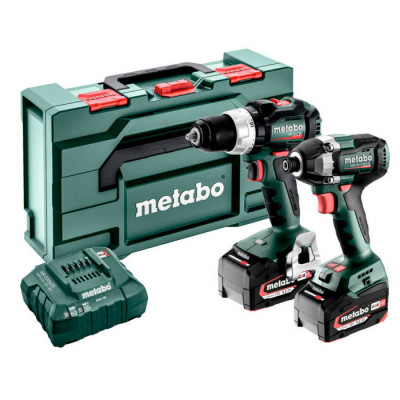 Набір акумуляторних інструментів Metabo Combo Set 2.8.4 18 V, 2 акб 18 В Li-Power 5.2 Ah, з/п, кейс metaBOX 145 L