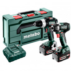 Набір акумуляторних інструментів Metabo Combo Set 2.9.3 18 V, 2 акб 18 В Li-Power 5.2 Ah, з/п, кейс metaBOX 145 L