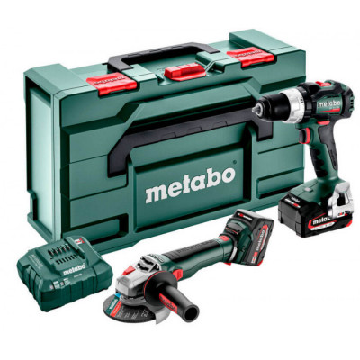 Набір акумуляторних інструментів Metabo Combo Set 2.9.4 18 V, 2 акб 18 В Li-Power 5.2 Ah, з/п, кейс MetaBox 165 L