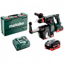 Акумуляторний безщітковий перфоратор Metabo KH 18 LTX BL 24 Q Set ISA, 2 акб 5.5 Ah, з/п, в кейсі metaBOX 185 XL