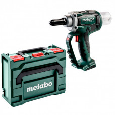 Акумуляторний заклепувальний пістолет Metabo NP 18 LTX BL 5.0, без акб і з/п, у кейсі MetaLoc