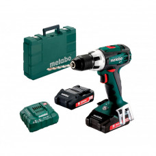 Акумуляторний дриль-шуруповерт Metabo BS 18 LT, 2 акб 18 В Li-Power 2.0 Ah, з/п, кейс