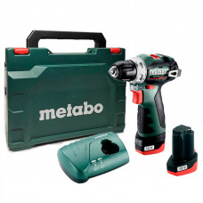 Акумуляторний безщітковий дриль-шуруповерт Metabo POWERMAXX BS BL, 2 акб 12 В Li-Power 2.0 Ah , з/п, кейс