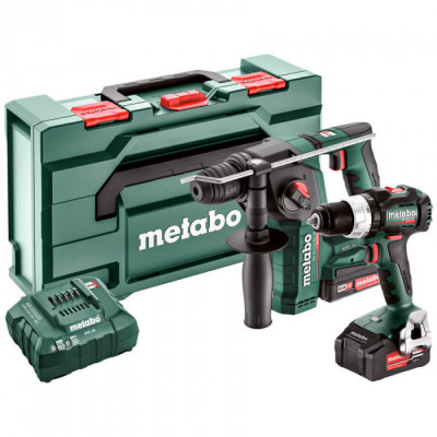 Набір інструментів Metabo Combo Set 2.5, 1 акб 18 В Li-Power 2.0 Ah, 1 акб 18 В Li-Power 4.0 Ah, з/п, кейс