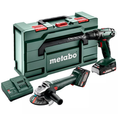 Набір акумуляторних інструментів Metabo Combo Set 2.6.6 18 V, 2 акб 18 V 4.0 / 2.0 Ah та з/п SC 30, у кейсі metaBOX 165 L