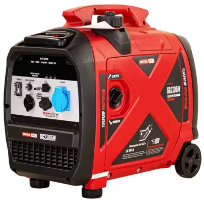 Генератор інверторний в корпусі 1,8/2,3 КВт KG2300iW ручний пуск, КВІТКА PRO