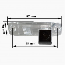 Камера Prime-X CA-9537 HYUNDAI ELANTRA (2006-2010), ACCENT (2006-2010), TUCSON (2004-2010), SONATA YF, LF (2010-Н.В.), IX55 (2008-Н.В.), VERACRUZ (2006-Н.В.) / KIA SPORTAGE (2010-2015), CARENS (2005-2012), CEED I (2006-2012), MOHAVE (2008-Н.В.