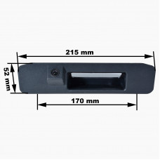 Камера в ручку багажника Prime-X TR-13W 720P AHD/CVBS Mercedes Benz CLA-Class, A-Class, GLA-Class, GLC-Class, GLE-Class, M/ML-Class, GL/GLS-Class, V-Class.