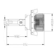 Комплект світлодіодних ламп H13 (5000К) Prime-X R Pro (2 шт.)