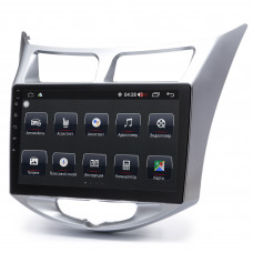Штатна магнітола Prime-X 22-105/9M 2K, 4+64, 4G. HYUNDAI i25 /Solaris/Verna/Accent 2010-17