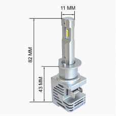 Комплект світлодіодних ламп H1 (5000К) Prime-X MINI (2 шт.)