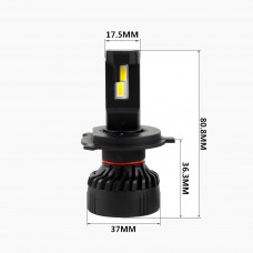 Комплект світлодіодних ламп H4 (5000К) Prime-X F Pro (2 шт.)