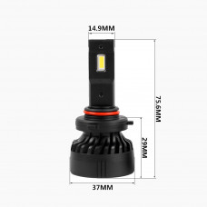Комплект світлодіодних ламп 9006 (5000К) Prime-X F Pro (2 шт.)