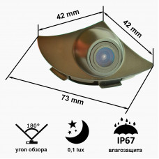Камера Prime-X B8005W з широким кутом огляду TOYOTA Rav4 (2013), Reiz (2013 - 2015).