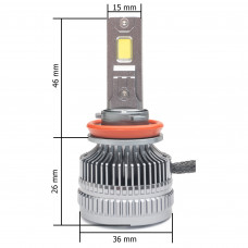 Комплект світлодіодних ламп H11 (5000К) Prime-X MAX Pro (2 шт.)