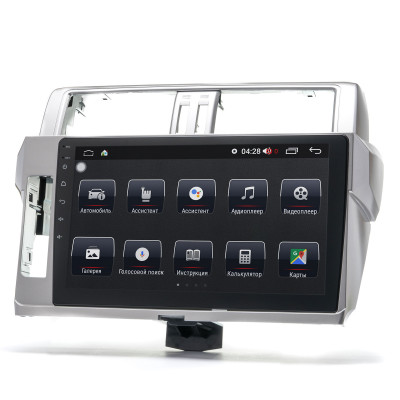 Штатна магнітола Prime-X 22-475/10M 2K, 4+64, 4G. TOYOTA Land Cruiser Prado (150) 2013-2017