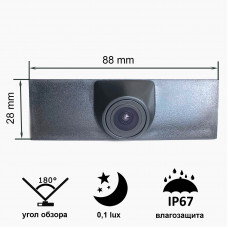 Камера Prime-X C8038W з широким кутом огляду VOLKSWAGEN Touareg (2013 - 2015).