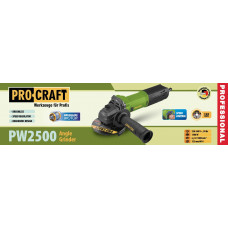 Кутошліфувальна машина безщіткова Procraft PW2500 125 мм
