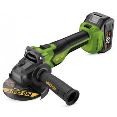 Акумуляторна болгарка Procraft PGA22 (1 акб та зп)