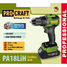 Шуруповерт Procraft PA18LiH (з 1 акб і зп)