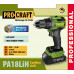 Шуруповерт Procraft PA18LiH (з 1 акб і зп)